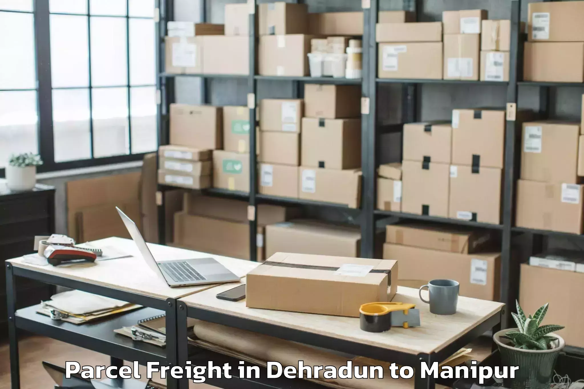 Trusted Dehradun to Manipur International Universi Parcel Freight